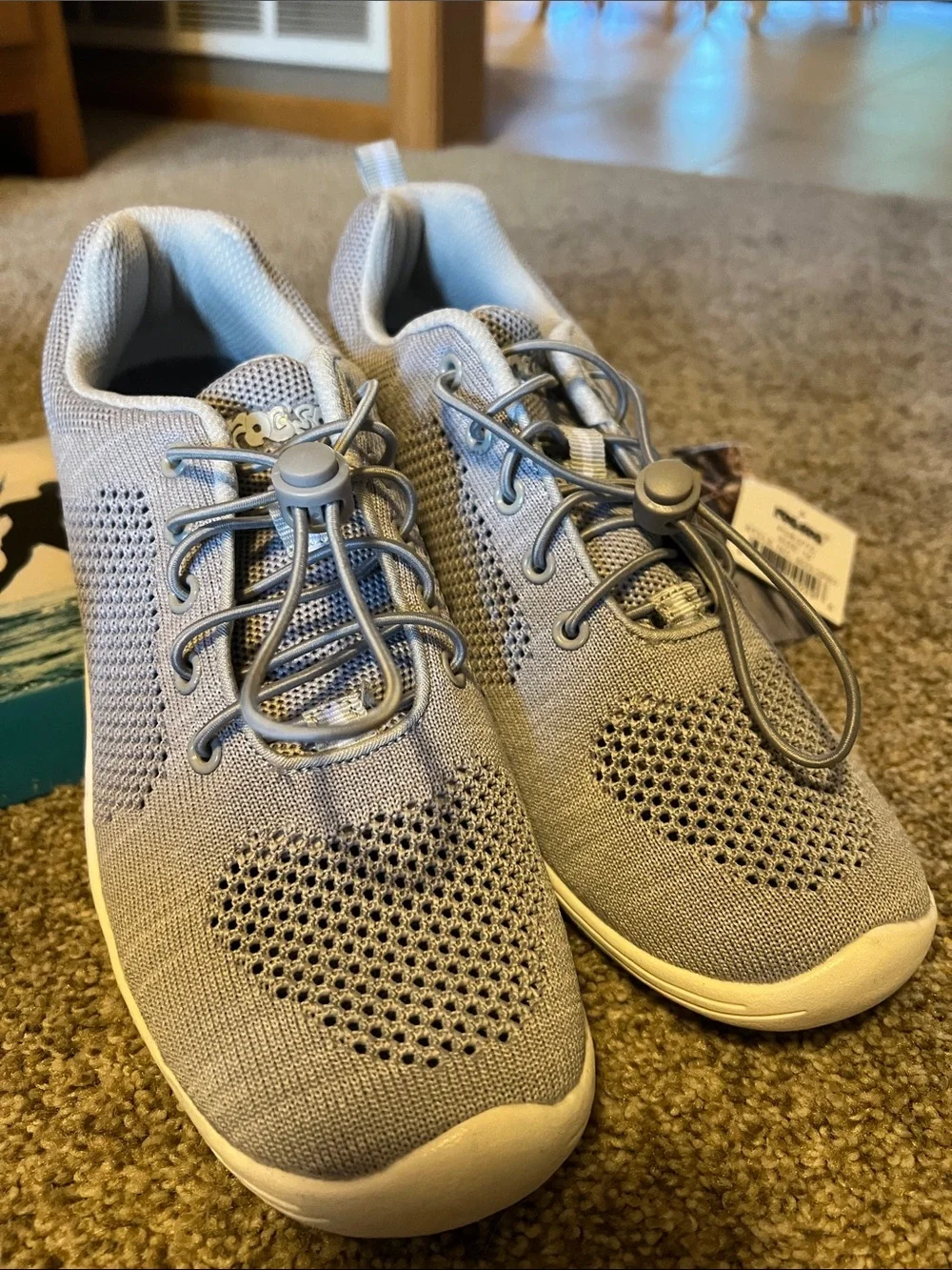 Rocsoc Women's Light Gray Knit Athletic Sneakers - Water Shoes